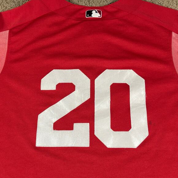 VTG Cincinnati Reds Spring #20 Majestic MLB Jersey Men’s 2XL Baseball Shirt - Picture 4 of 9